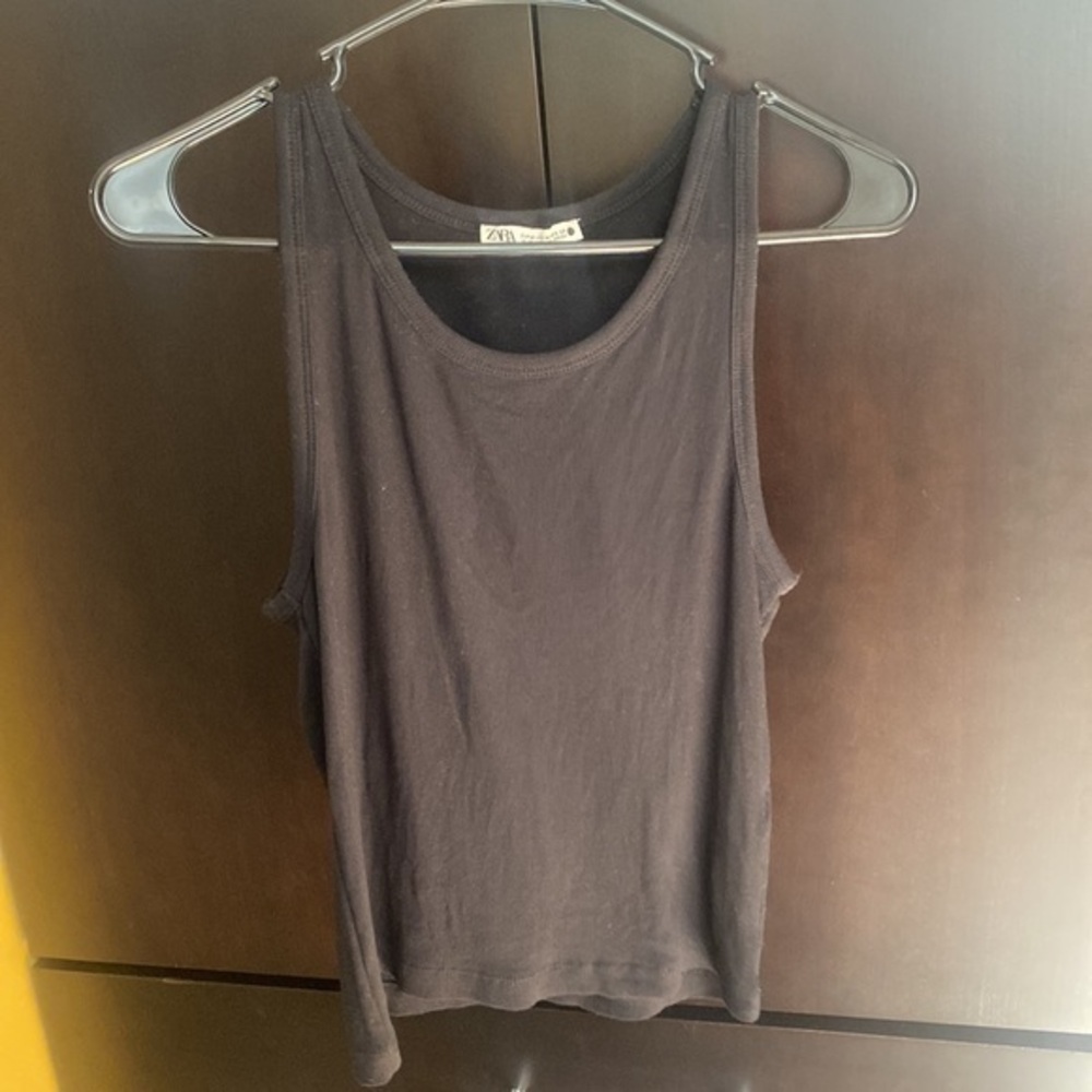 Black Zara Tank- only worn once! Size‎ medium.